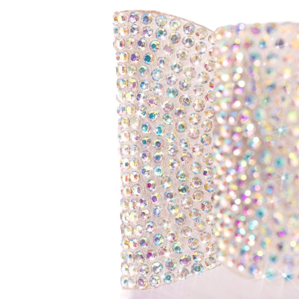 NEW🔥Transparent Clear Rhinestone Bow Thong Open Toe Slide Flat Sandal Flip Flop - Picture 6 of 8